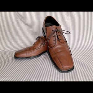Mens Rockport Brown Leather Lace Up Dress Shoes size 10M